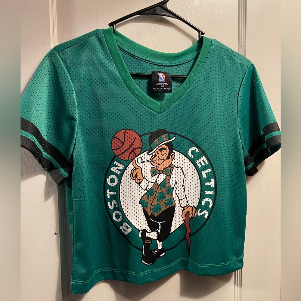 Boston Celtics Women’s Small Crop Tee Jersey